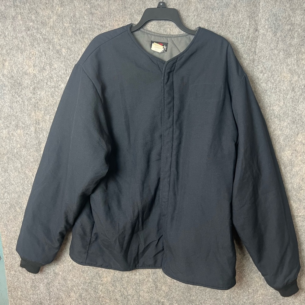 Bulwark FR Man’s XXL Navy Blue‎ Insulated Fire Resistant Work Jacket